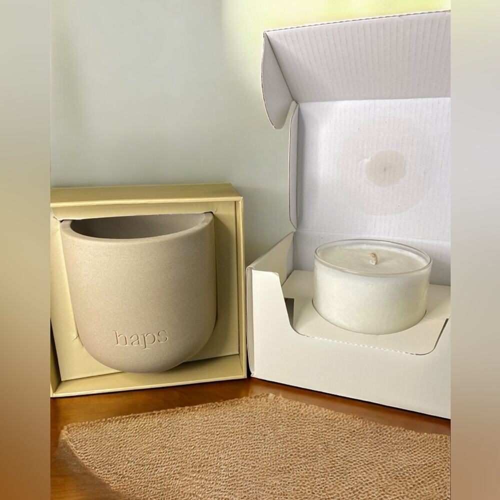 haps Candle Vessel  with Candle Middle Seat Bundle